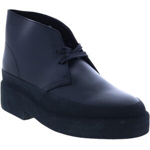 Clarks Womens Desert‎ Galosh Black Boots Size 8 B110